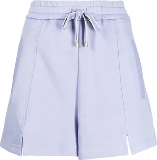 Logo-Embroidery Cotton Track Shorts
