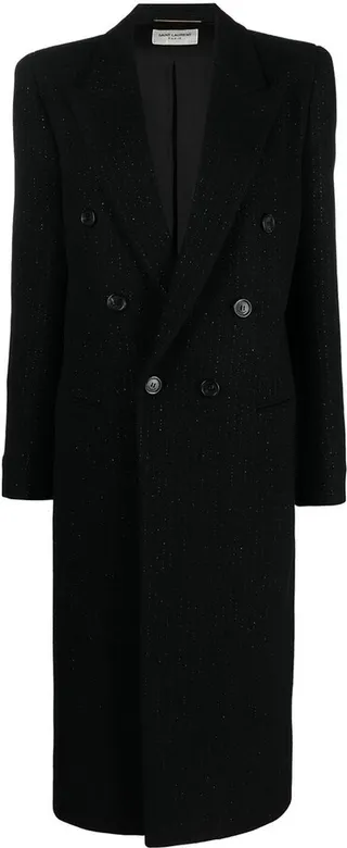 Double-Breasted Mid-Length Coat