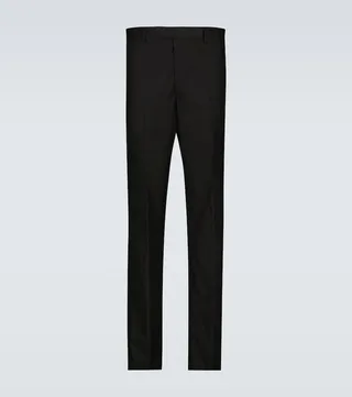 Straight-leg cotton pants