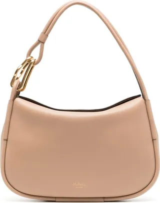 Link leather shoulder bag