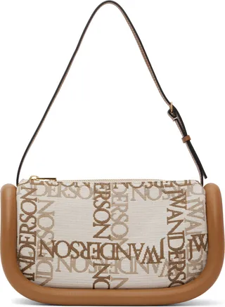 JW Anderson Beige & Tan Bumper 15 Logo Bag