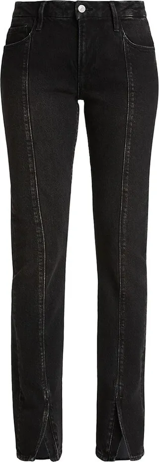 Le Mini Boot Pintuck Slit Jeans