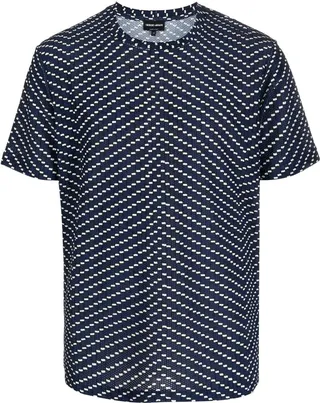 patterned short-sleeved T-shirt
