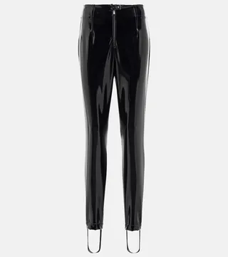 Faux leather pants