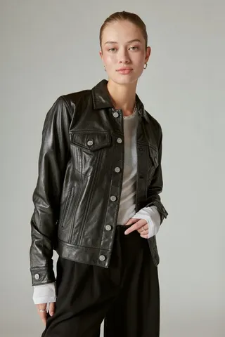 Leather Trucker Jacket