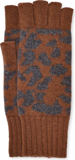 Pryce Leopard Fingerless Glove