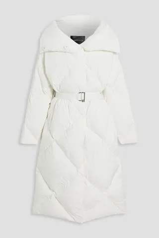 Pyrenees quilted hooded down coat
