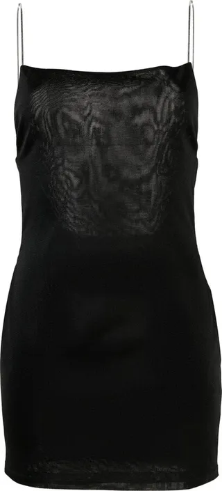Hira metallic straps minidress