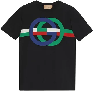Round GG print T-shirt