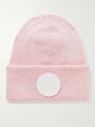 Logo-Appliquéd Ribbed Wool Beanie