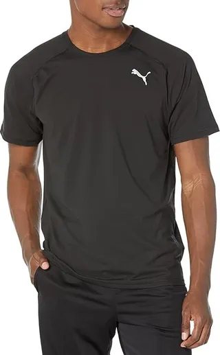 PUMA Run Cloudspun Tee (Black) Men's Clothing