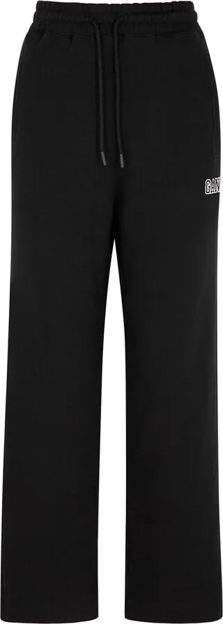 Ganni Software Logo Cotton-blend Sweatpants