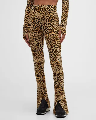 Creamy Cat High-Rise Spat Leggings