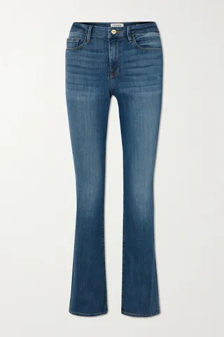 FRAME - Le Mini Boot Mid-rise Jeans - Blue