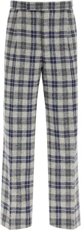 Thom Browne Tartan Checked Cropped Pants