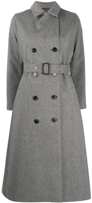 Double-Breasted Wool Coat