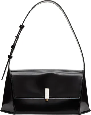 Ferragamo Black Geometric Shoulder Bag