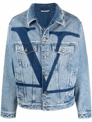 VLogo Signature denim jacket