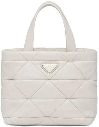 Prada System quilted tote bag