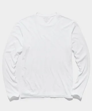 Made In L.A. Long Sleeve No Pocket Tee in White