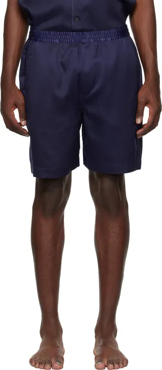 CDLP Navy Home Pyjama Shorts