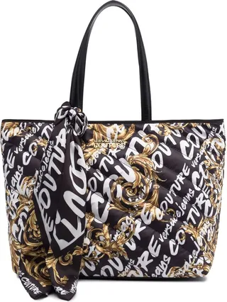 Logo-Print Padded Tote Bag