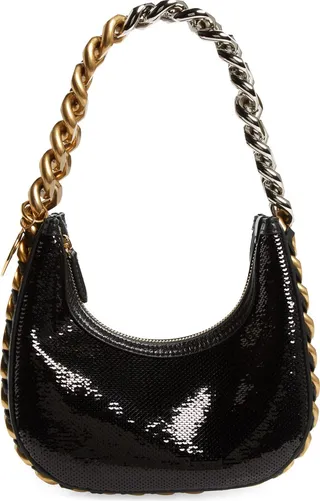 Mini Frayme Sequin Shoulder Bag