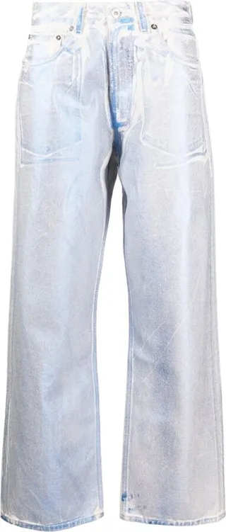 Third Cut Iridescent Foil Jeans