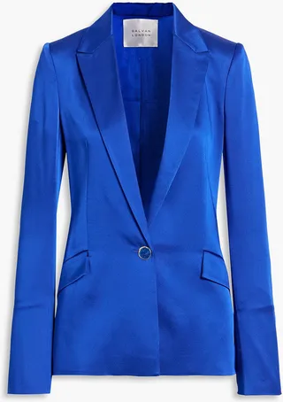 Satin-crepe blazer