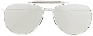 Mirrored Pilot-Frame Sunglasses