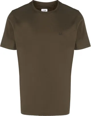 logo print crew neck T-shirt