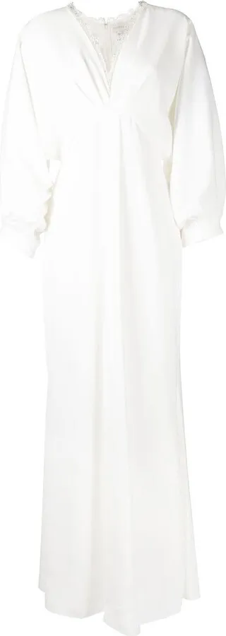 Gabby V-neck lace gown