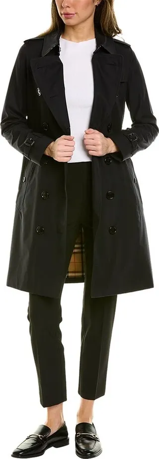 Burberry Kensington Mid-Length Heritage Trench Coat