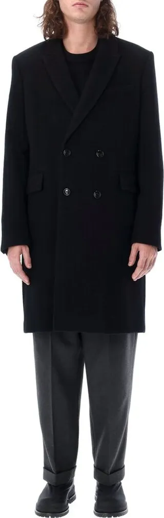 AMI Double Breasted Long Sleeved Coat