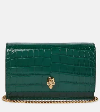 Skull Mini leather crossbody bag