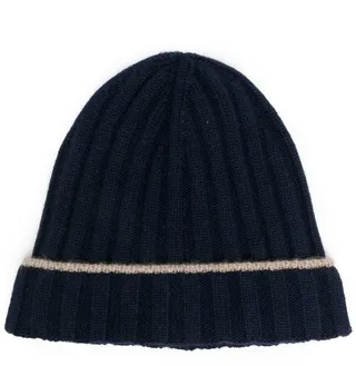 Cashmere Ribbed Beanie