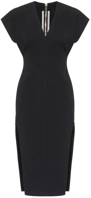 Cotton-blend midi dress