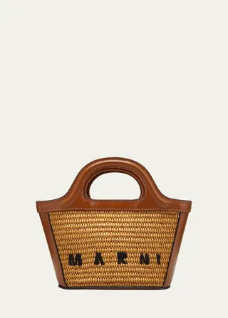 Tropicalia Micro Raffia Tote Bag