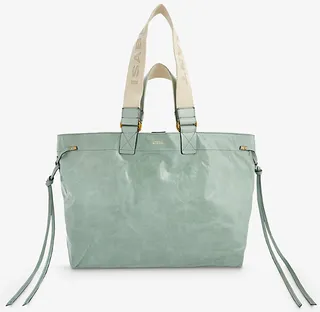 Womens Pearl Rose Wardy Logo-embellished Leather Tote bag