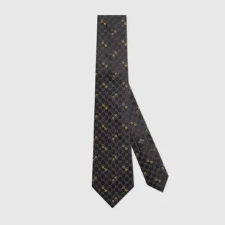 GG silk jacquard tie