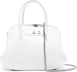 Logo-Lettering Leather Tote Bag