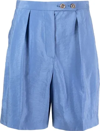 Silk-Blend Tailored Shorts
