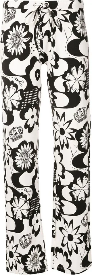 Floral-Print Straight Trousers