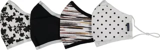 Andy & Evan Adult General Sizing ADULT 4 PACK FACE MASKS Black