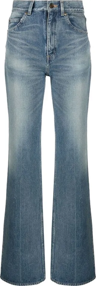 High-Waisted Bootcut Jeans