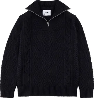 NN07 Roman Half-zip Wool Jumper