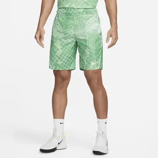 Nike Men's Court Dri-FIT Victory 9" Printed Tennis Shorts in Green