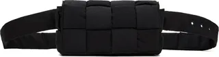 Bottega Veneta Black Cassette Tech Belt Bag
