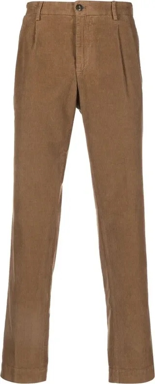 Mid-Rise Straight-Leg Trousers