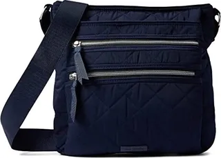 Vera Bradley Performance Twill Triple Zip Hipster Crossbody Purse (Classic Navy) Handbags